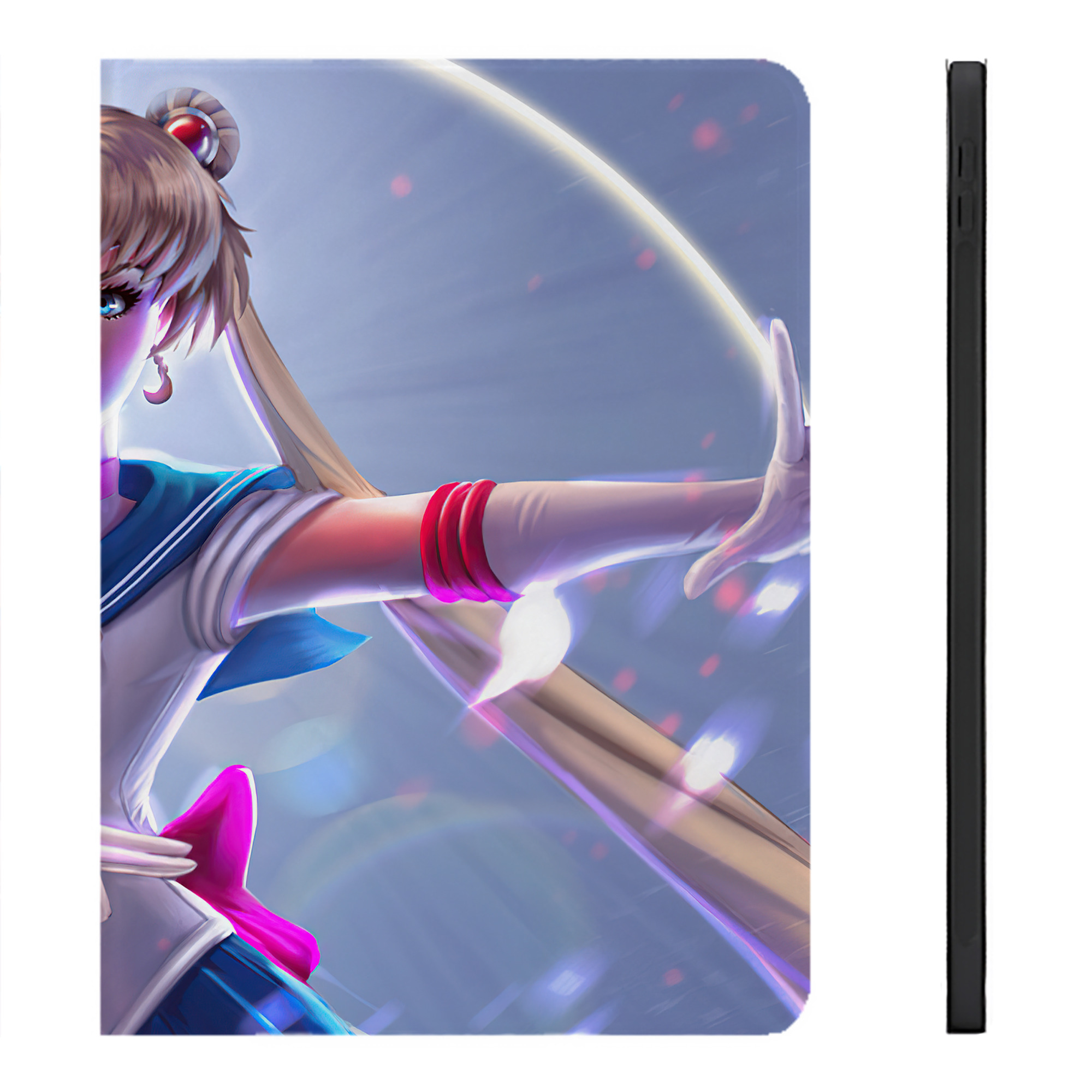 （画像用） 美少女戦士セーラームーン Sailor Moon IPadケース ペンホルダー付き ブックスタイルデザイン